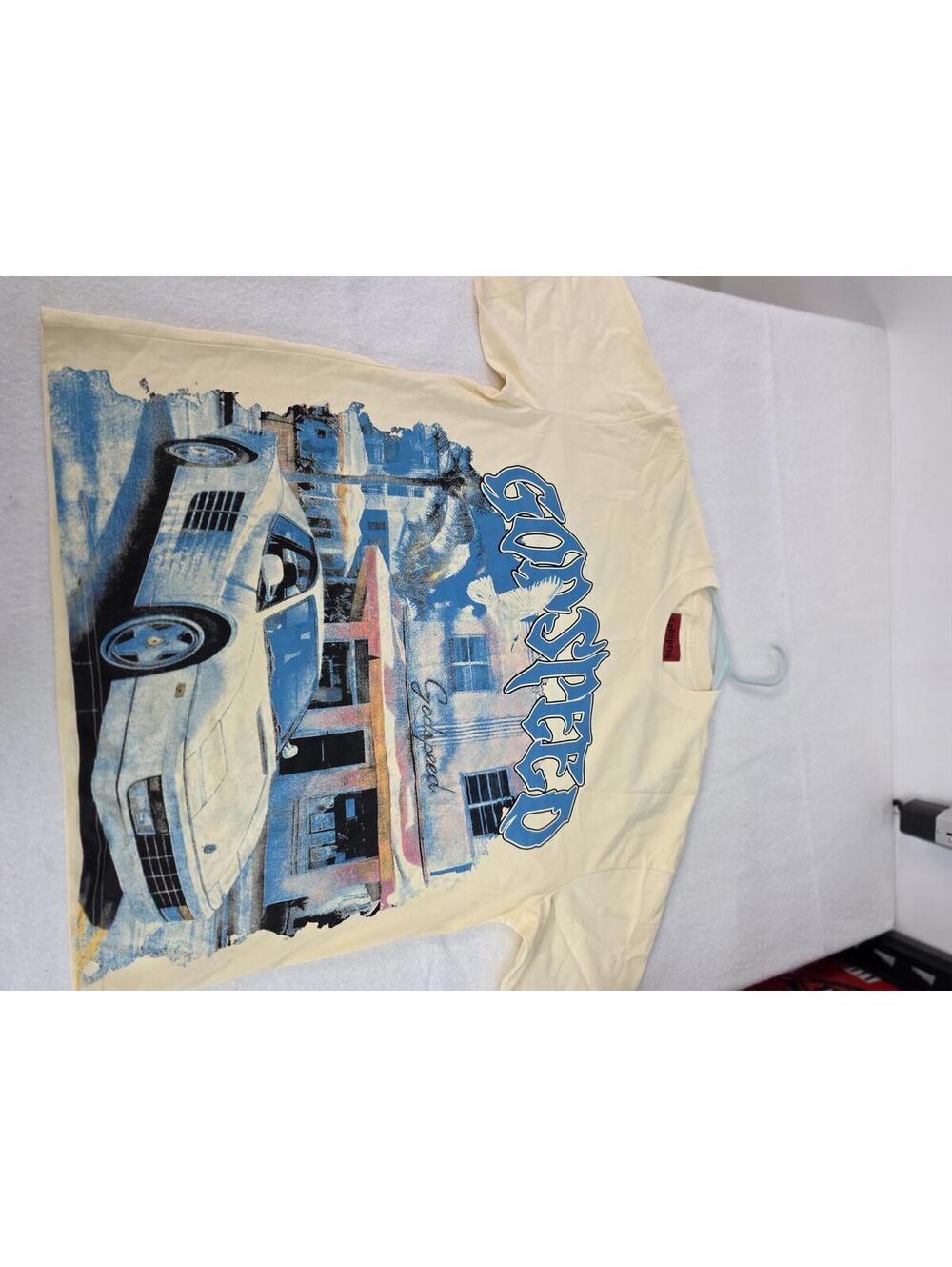 Godspeed Manifested in Miami Collection 2024 Archives Graphic T-Shirt Cream/Blue